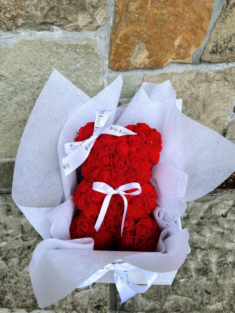 Forever Rose Bear Red The Lush Lily Brisbane Gold Coast Florist