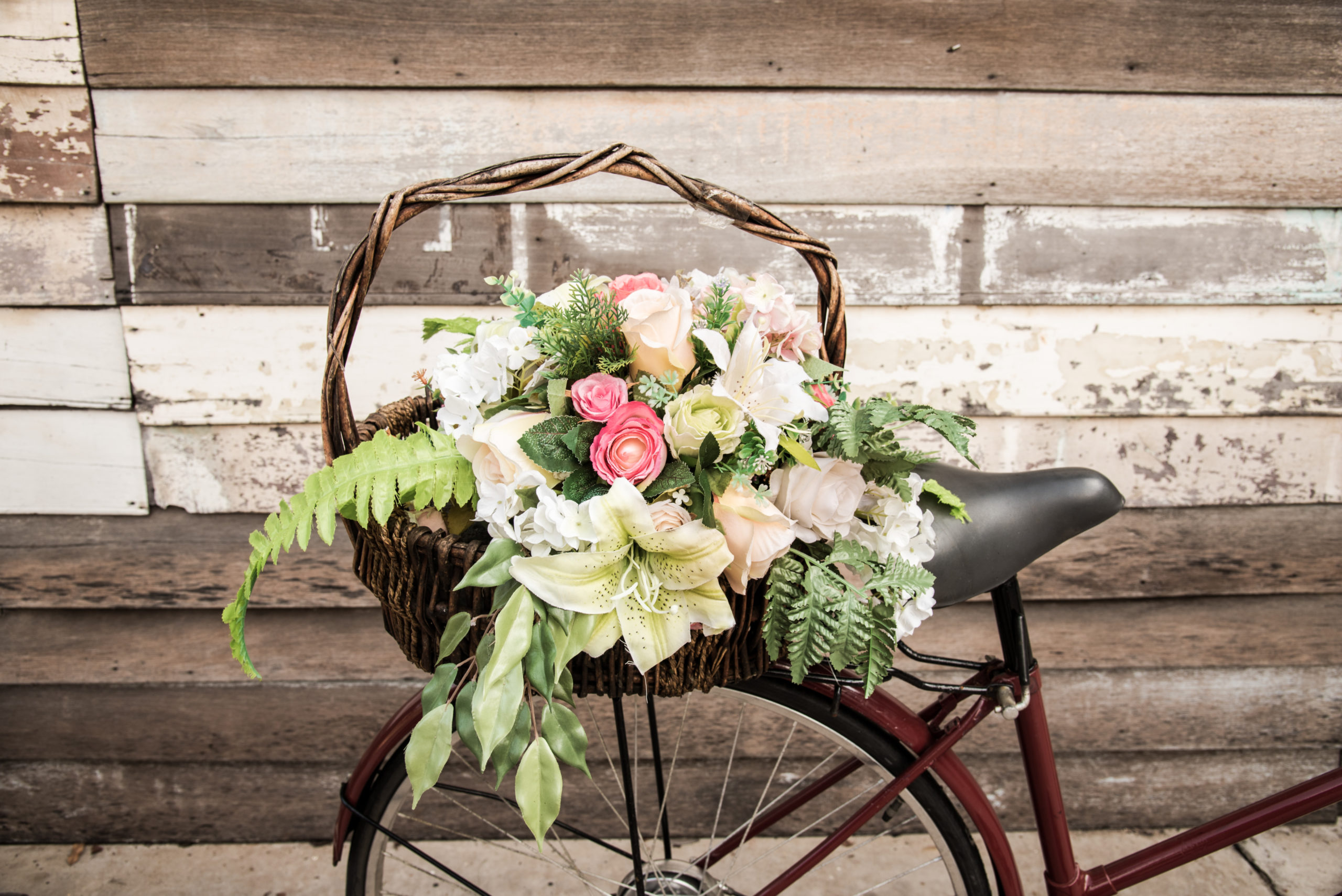 flower basket bicycle