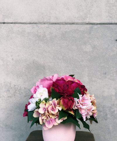 All shades of Pink Silk Arrangement