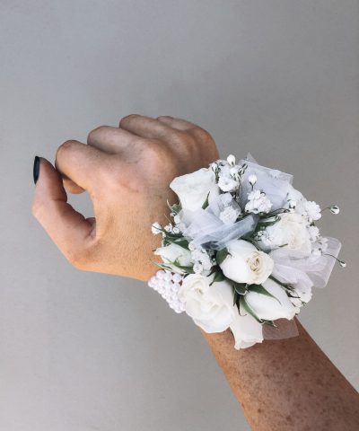 White Wrist Corsage