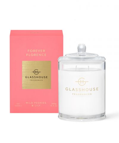 FOREVER FLORENCE - 380g Soy Candle Glasshouse Fragrances