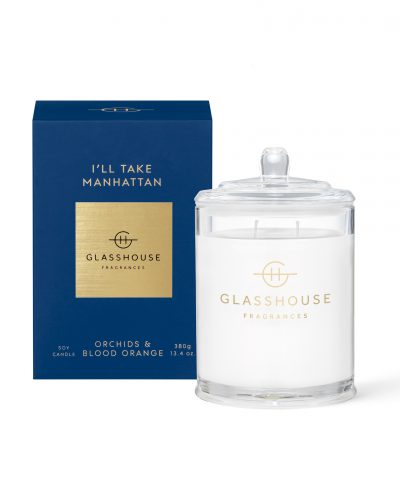I'LL TAKE MANHATTAN - 380g Soy Candle Glasshouse Fragrances