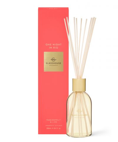 ONE NIGHT IN RIO - 250mL Fragrance Diffuser Glasshouse Fragrances