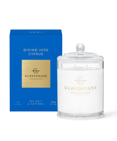DIVING INTO CYPRUS - 380g Soy Candle Glasshouse Fragrances