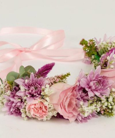 Pretty in Pink Flower Crown