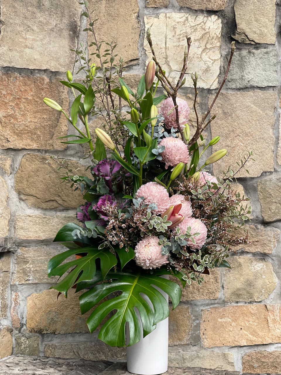 Classy White Dried Arrangement - The Lush Lily - Brisbane & Gold Coast  Florist Flower Delivery - Carindale, Loganholme Brisbane Gold Coast Buy  flowers online