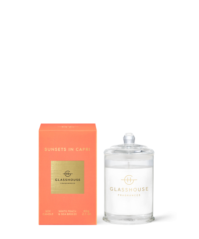 SUNSETS IN CAPRI - 60g Soy Candle Glasshouse Fragrances