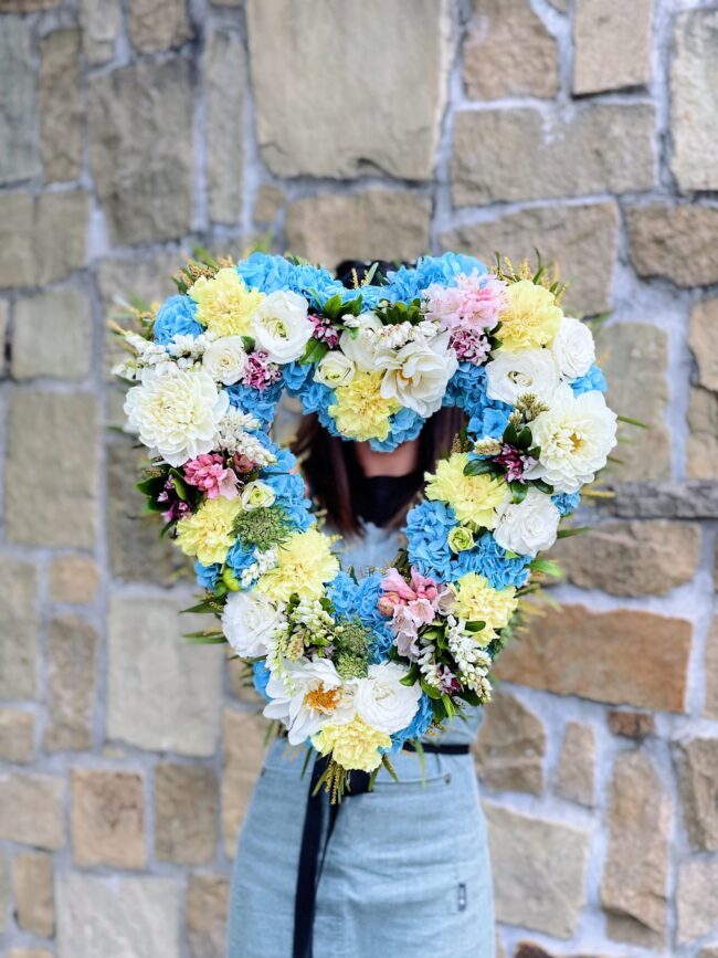 Pastel Heart of Blooms