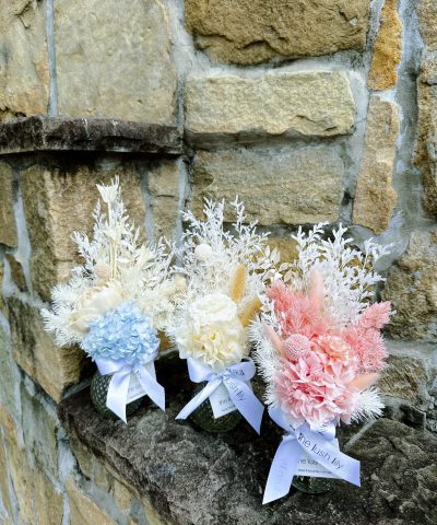 Bespoke Preserved Blooms in Glass Vase