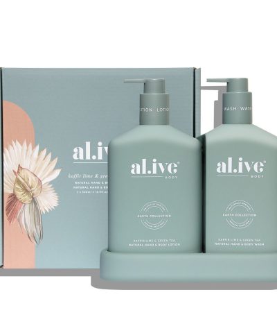 Wash & Lotion Duo + Tray - Kaffir Lime & Green Tea