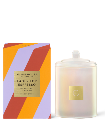 LIMITED EDITION - EAGER FOR ESPRESSO Glasshouse Fragrances 380g Soy Candle