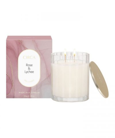 Rose and Lychee Scented Soy Candle 350g