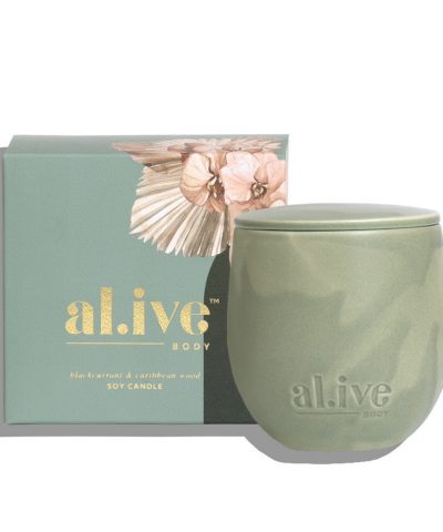 Al.ive Soy Candle Blackcurrent & Caribbean Wood