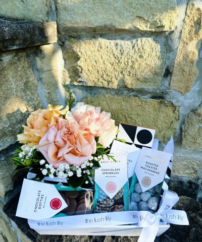 Flowers and Koko Black Chocolate Hamper