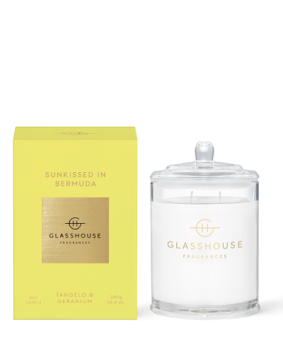 SUNKISSED IN BERMUDA - 380g Soy Candle Glasshouse Fragrances