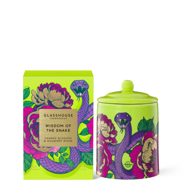 LIMITED EDITION Wisdom of the Snake - 380g Soy Candle Glasshouse Fragrances