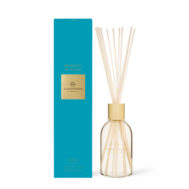 MIDNIGHT IN MILAN - 250mL Fragrance Diffuser Glasshouse Fragrances