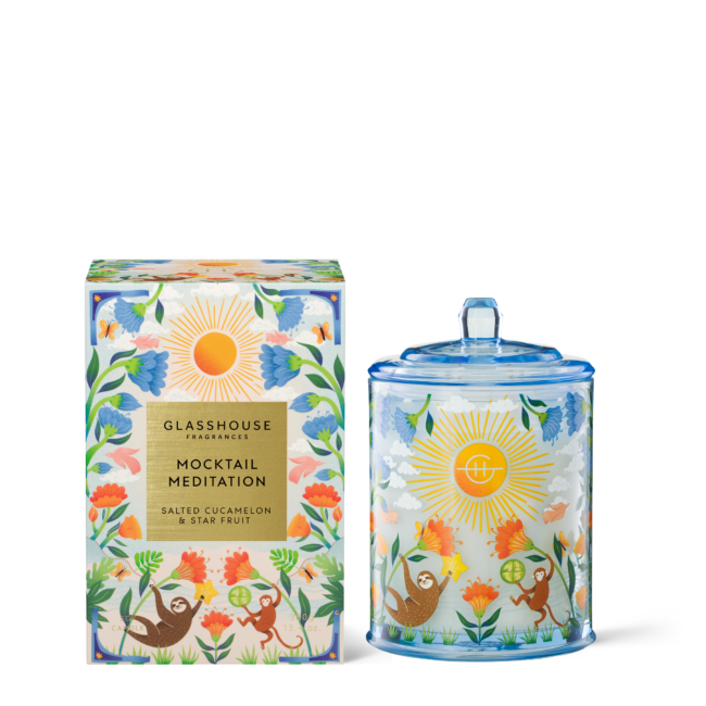 LIMITED EDITION - MOCKTAIL MEDITATION 380g Soy Candle Glasshouse Fragrances