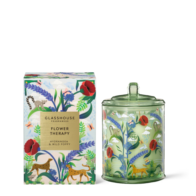 LIMITED EDITION - FLOWER THERAPY 380g Soy Candle Glasshouse Fragrances