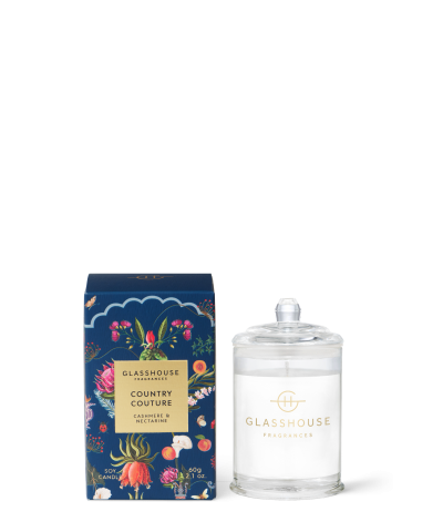 LIMITED EDITION - COUNTRY COUTURE 60g Soy Candle Glasshouse Fragrances
