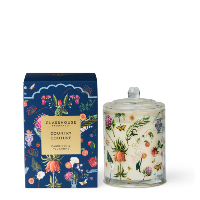 LIMITED EDITION - COUNTRY COUTURE 380g Soy Candle Glasshouse Fragrances