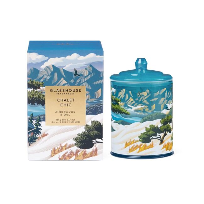 Chalet Chic – 380g Soy Candle Glasshouse Fragrances