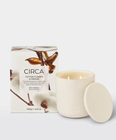 Cotton Flower & Freesia 300g Soy Candle