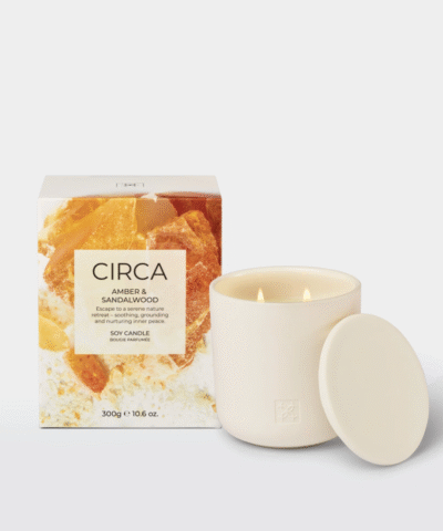 Amber & Sandalwood 300g Soy Candle
