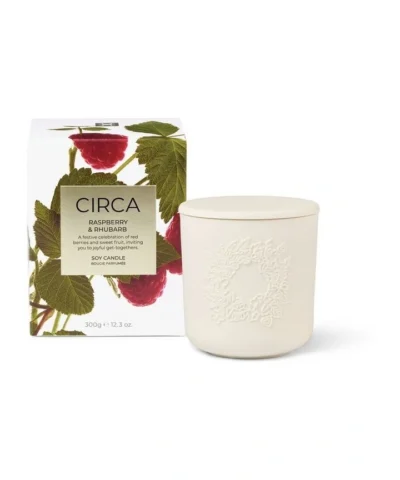 Raspberry and Rhubarb 300g Soy Candle