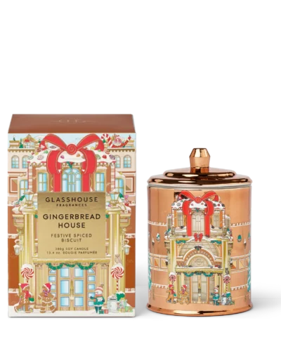 Gingerbread House - 380g Soy Candle Glasshouse Fragrances