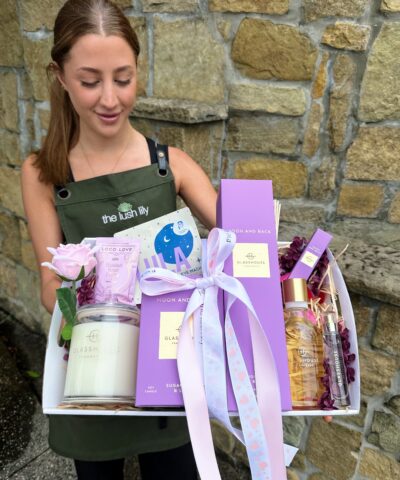 To the Moon & Back Luxe Hamper featuring Glasshouse candle, diffuser and perfume in a luxury gift box by Brisbane florist The Lush Lily