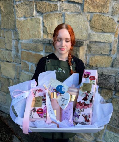 Radiance in Bloom Hamper with Glasshouse candle, diffuser and luxury Mother’s Day gift set by The Lush Lily