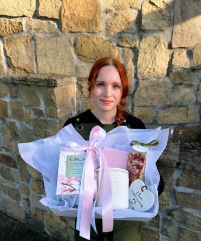 Sweet Blossom Hamper with CIRCA candle, chocolates and Mother’s Day gift set by The Lush Lily