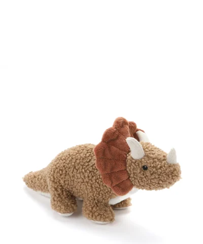 Baby Thomas the Triceratops brown Nana Huchy soft toy dinosaur plush for babies and children